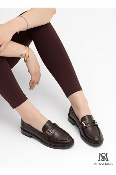 MCASERING Lüx Ortopedik Kaymaz Tabanlı Ultra Hafif Günlük Kadın / Kız OXFORD Kolej Loafer Ayakkabı