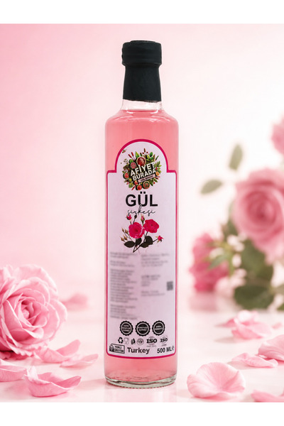 Gül Sirkesi 500 ml. - %100 Doğal Fermantasyon, Katkısız ve Koruyucusuz