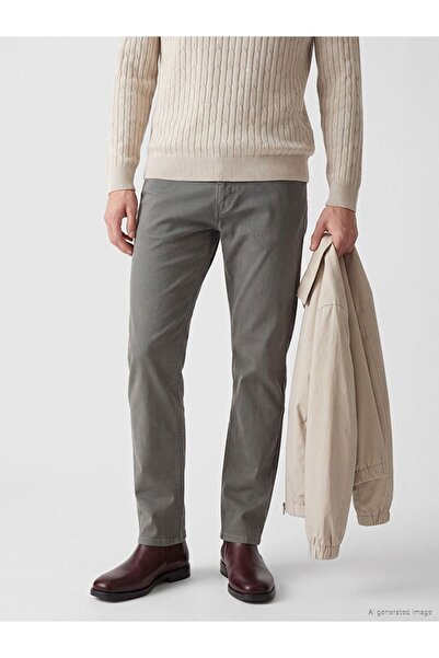 LC Waikiki Southblue Gray Regular Fit Linen Blend Men's Trousers
