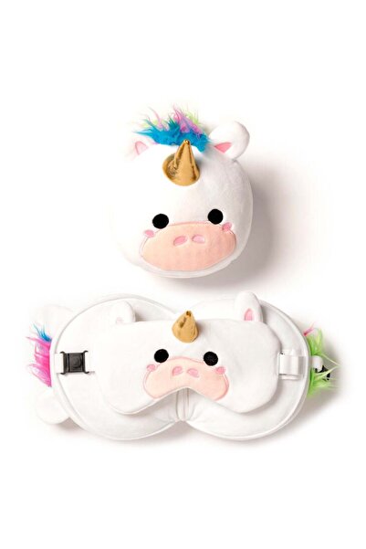 Puckator Relaxeazzz Unicorn mască de ochi și pernă de călătorie