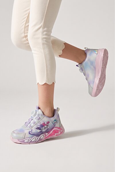Moda Lime Girls' Sports Shoes Kuromi Melody Detail Adjustable Laces Non-Slip ...