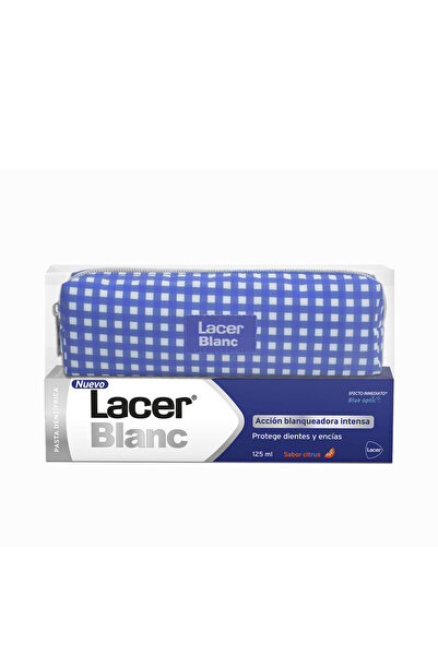 Lacer LACERBLANC PASTĂ DE DINȚI CU CITRUS + TRUSĂ DE TOALETĂ PACHET DE 2