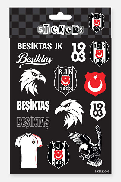 Beşiktaş Sticker Set Black - Licensed Original