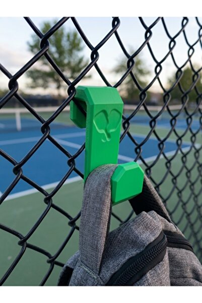 GRAUHAUS Tennis and Padel Court Bag Hanger - Wire Mesh Fence Hook