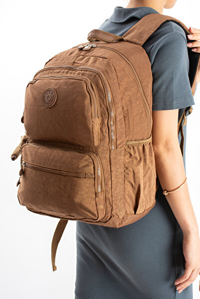 KIRASE Imported Fabric Healthy Waterproof Convenient Backpack with Laptop Com...