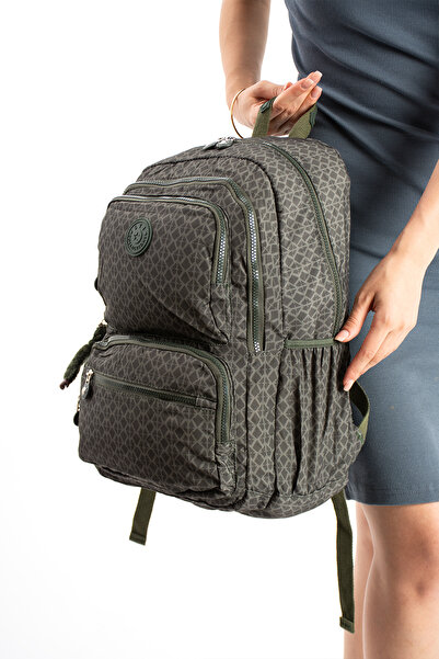 KIRASE Imported Fabric Healthy Waterproof Convenient Backpack with Laptop Com...