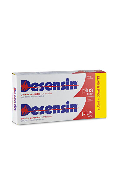 desensin PLUS FLUOR pastă de dinți duo 2 x 150 ml