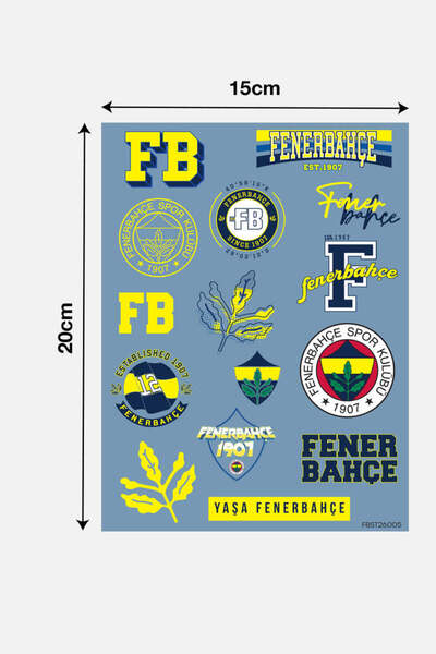 Fenerbahçe Sticker Set Ice Blue - Licensed Original