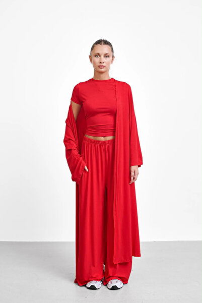 Bak'ap Red Premium Trend 3-Piece Kimono Set - Basic Set