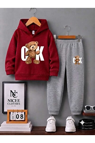 NC Nicee Clothes Унисекс анцуг (зимен, с щампа на мече CUC)