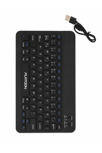 PL-366 Bluetooth Kablosuz Şarjlı Klavye Tablet Telefon Uyumlu