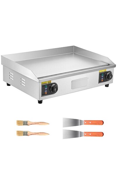 OMS Plită electrică, Plancha din oțel inoxidabil 4400 W, Suprafață de gătit n...