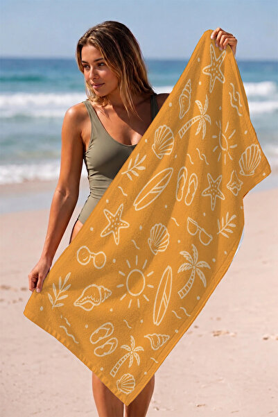 Valerine Life Prosop de plajă 70x140cm Piscină Spa Sauna Sport Bumbac Absorba...
