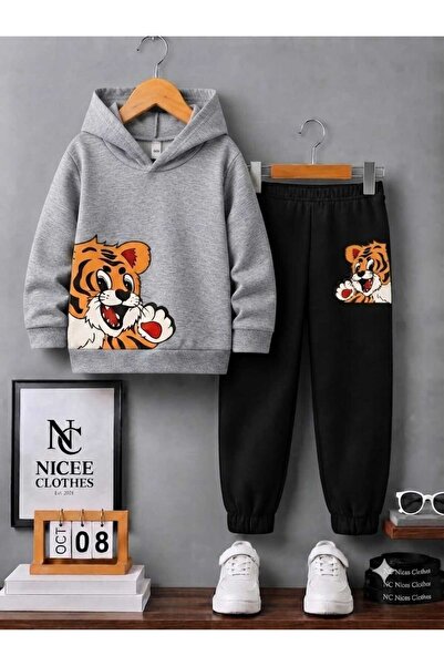 NC Nicee Clothes Unisex Tracksuit (Winter with Little Lion Print on the Side)