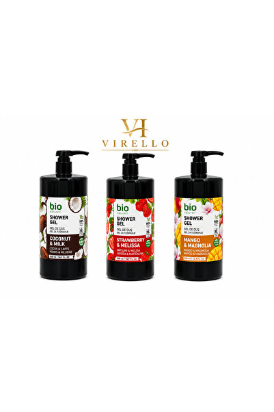 BIO Naturell Set 3 Geluri de Duș 946 ml, Coconut & Milk, Strawberry & Melissa...