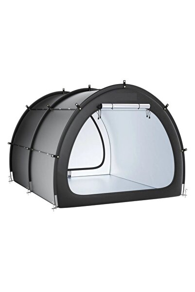 OEM Cort de camping pentru depozitarea a 5 biciclete, 2 intrări, fermoare dub...