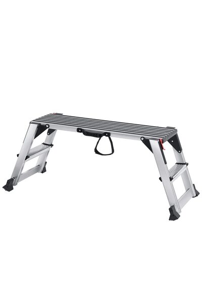 Vivatechnix Scară tip platformă, portabilă și pliabilă, din aluminiu, 2 trept...