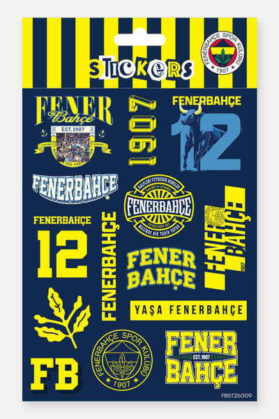 Fenerbahçe Sticker Set Navy Blue - Licensed Original