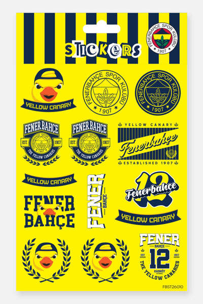 Fenerbahçe Sticker Set Yellow Canary - Licensed Original