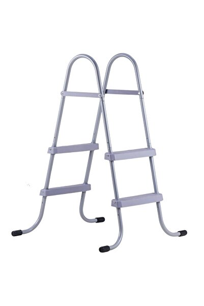 Vivatechnix Scară pentru piscină supraterană, Oțel, 2 trepte, max 136 kg, 780...