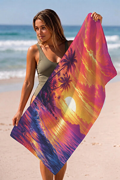 Valerine Life Beach Towel 70X140Cm Pool Spa Sauna Sports Cotton Absorbent Tro...