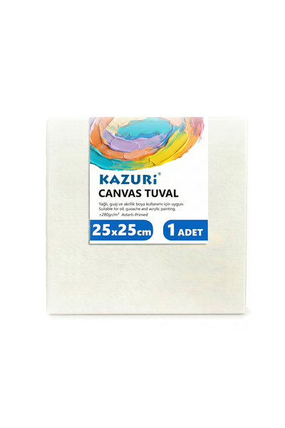 kazuri 25x25 cm Tuval 1 ADET - Kare Tekli Tuval Büyük