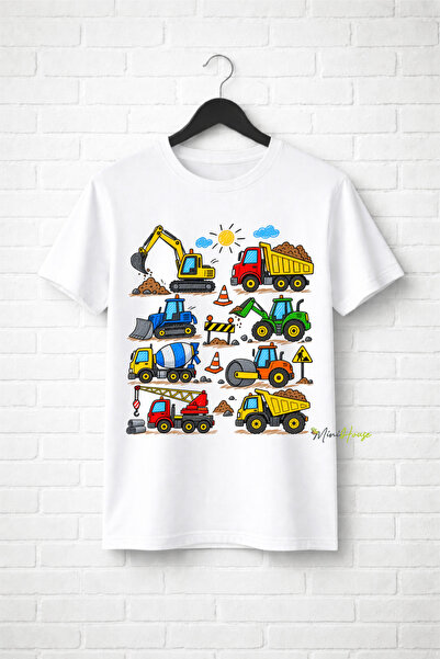 MiniHouse Special Drawing for Digger-Operators T-Shirt 100% Cotton
