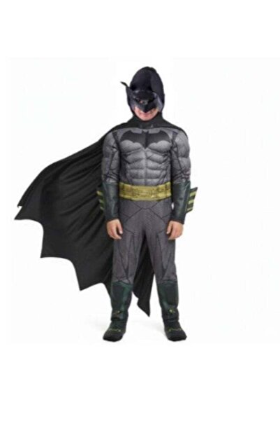 Rubies Robys Kids Batman Costume Padded Muscle Suit with Mask, Cape and Belt