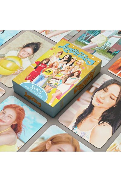 Kpop Dünyasi Hearts2hearts '' Lemon Tang '' Çift Yön Baskılı Lomo Card Seti (...