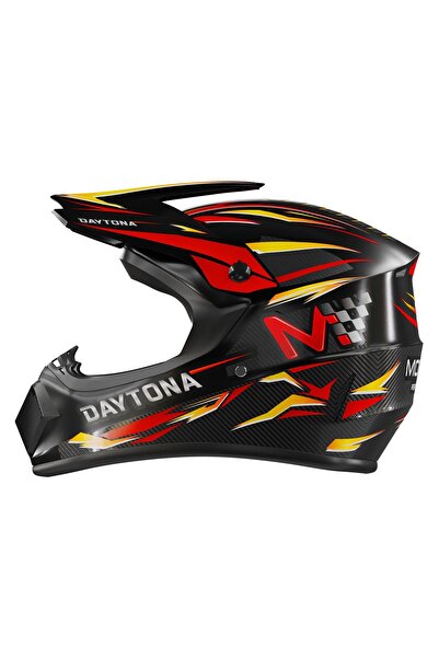 MOTUS Casca integrală neagră Daytona Performance - Mărimea XL