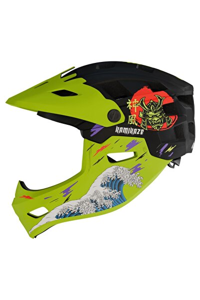 Kamikaze Casca integrală Ronin Wave Verde - Mărimea S