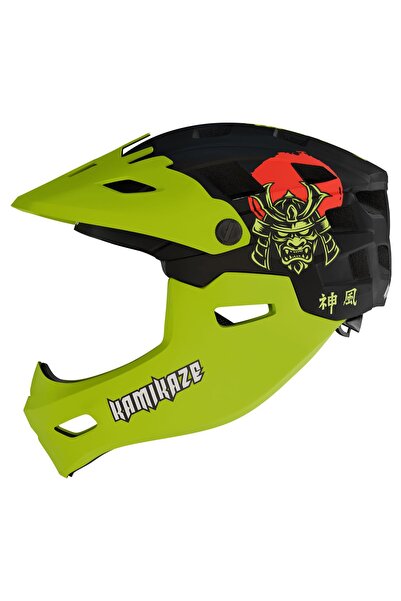 Kamikaze Casca integrală Ronin Verde - Mărimea L