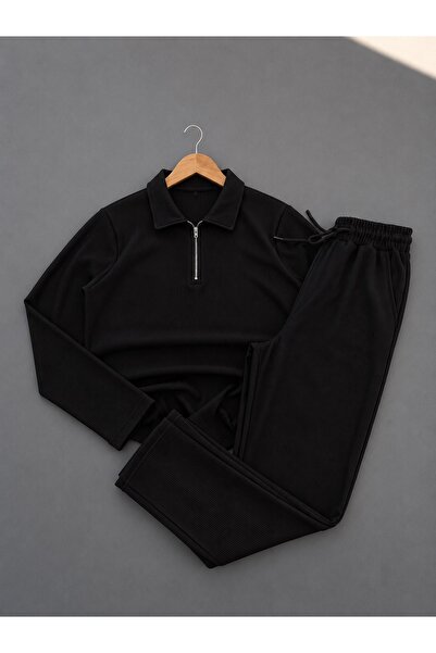 NewCabin 2026 New Season Men's Ottoman Fabric Tracksuit Set - Zippered Sweats...