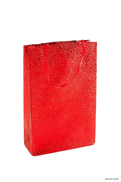 ZERO LAND Spt-Gld 12X20 Luxury Handheld Cardboard Bag 1 (132814) Piece Yellow