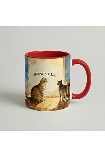 Petgifts Cana Cadou Personalizat Amuzanta Cu Mesaj Pisica "Absolutely Not" - ...