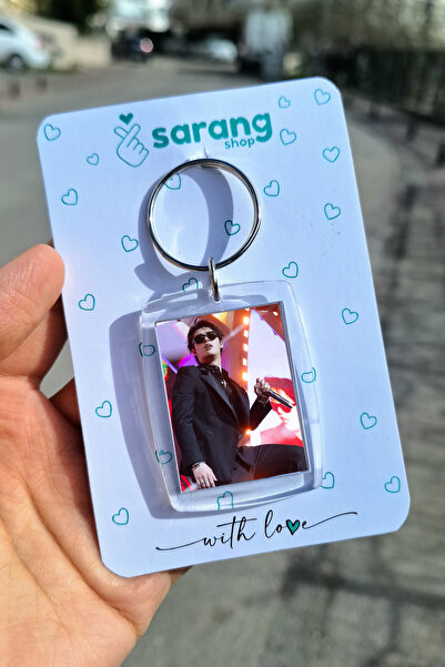 SARANG Şeffaf Çerçeve Anahtarlık - Ateez Mingi