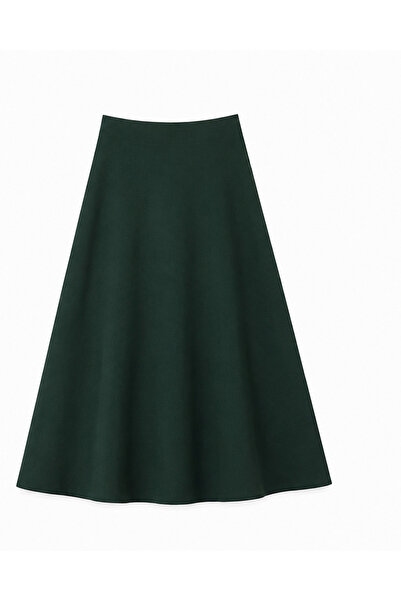 FASHION Girls' Plain Wide-Cut School Skirt (Middle School)