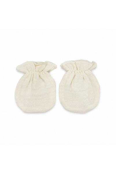 Generic Brand 4 Layer Muslin Newborn Baby 5-Piece Hospital Discharge Set: Top and Bottom Hat, Gloves, Bib