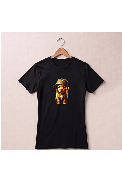 Petgifts Tricou Personalizat "Golden Explorer" - Bumbac 100% Negru Marime M