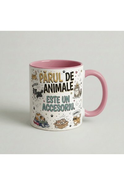 Petgifts Cana Cadou Personalizat Amuzanta Cu Mesaj Caine "Parul De Animale Es...