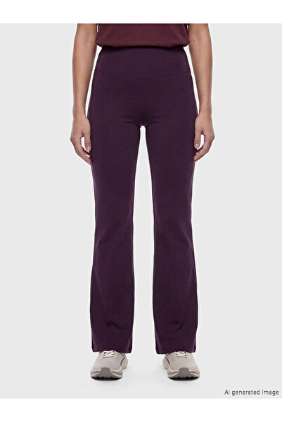 LC Waikiki Plum Elastic Waist Spanish Style Women's Sports Leggings