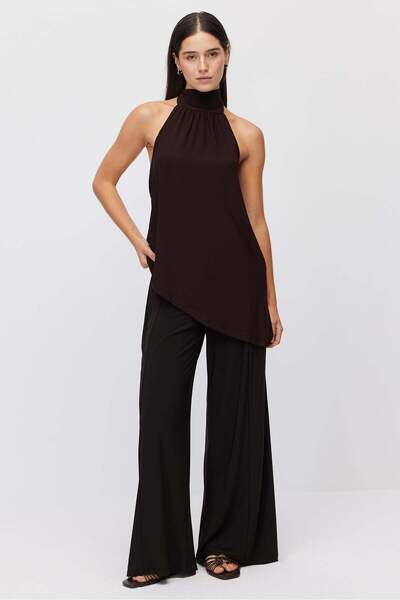PAULMARK Women's Wide Leg Relaxed Fit Pants