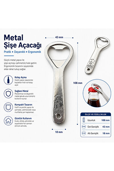 akatsuki Metal Şişe Açacağı 108 mm – Pratik ve Dayanıklı İçecek Kapağı Açacağı