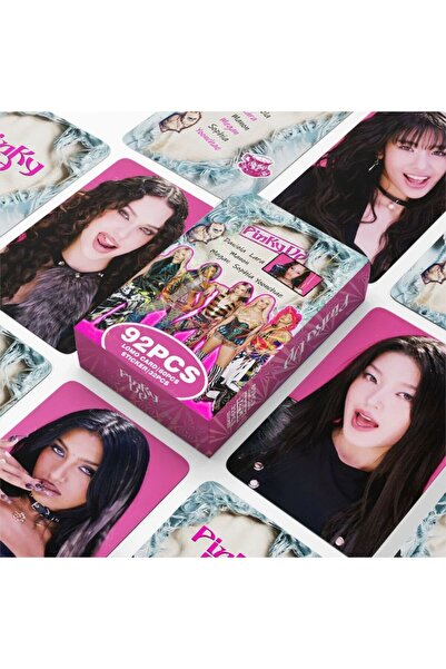 Kpop Dünyasi KATSEYE '' Pinky Up '' Çift Yön Baskılı Lomo Card Seti (60 Pcs)