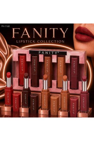 fanity مجموعة 5 حبه أحمر الشفاه فانيتي (FANITY® Lipstick Collection - PH-1168)