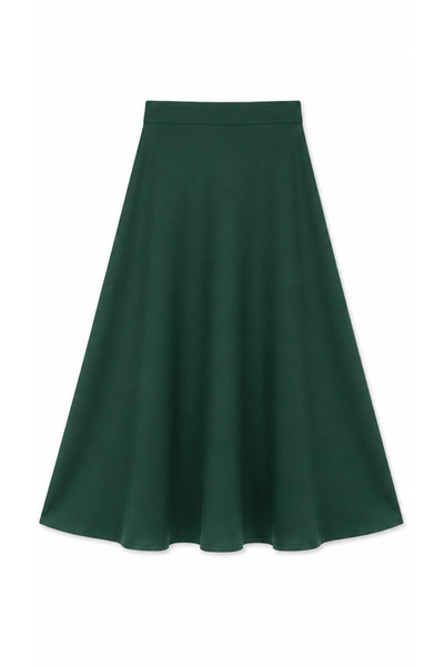FASHION Girls' Plain Flared School Skirt (Middle School)