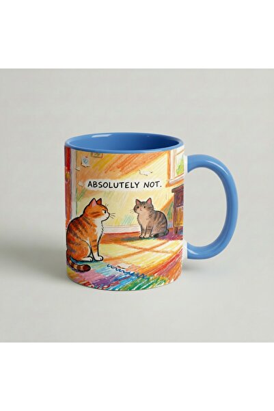 Petgifts Cana Cadou Personalizat Amuzanta Cu Mesaj Pisica "Absolutely Not" - ...