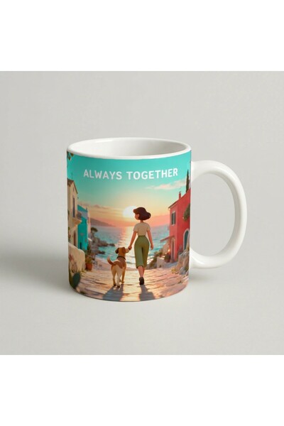 Petgifts Cana Cadou Personalizat Amuzanta Cu Mesaj Caine "Always Together 3" ...
