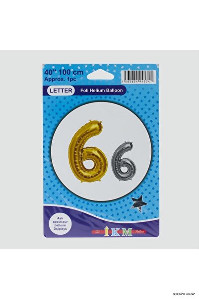 ZERO LAND Spt-Gld Yellow Colored 40X100 Number Foil (132955) Balloon 6