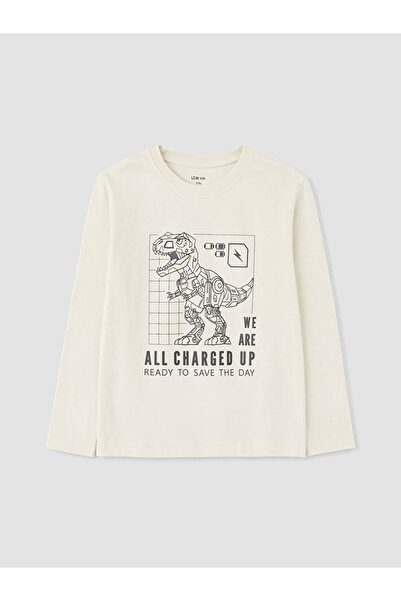 LC Waikiki Tricou de băieți cu guler rotund și imprimeu